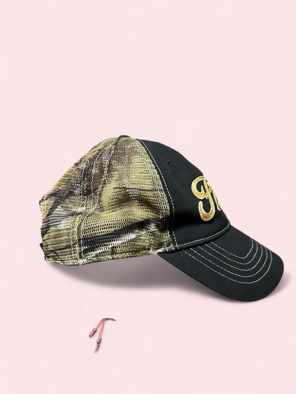 Ford Black Cap with Gold Script Embroidery